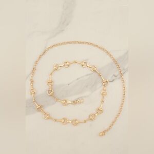 Interlocking Horse Bit Equestrian Chain Belt